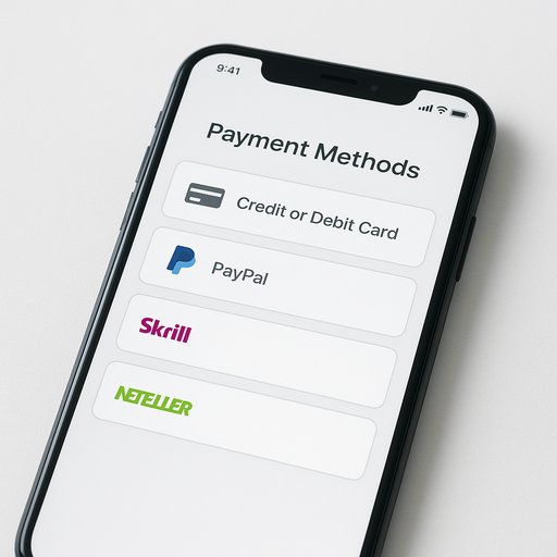 X999 payment methods screen