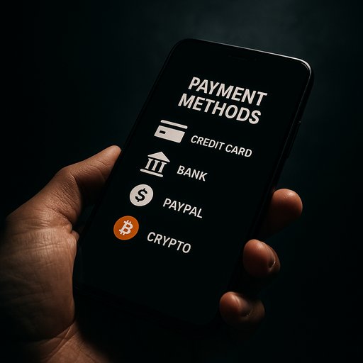 X999 payment methods screen