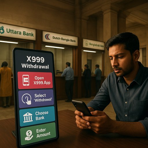 X999 withdrawal steps with Bangladeshi banks