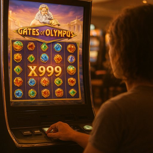 X999 Gates of Olympus slots reels