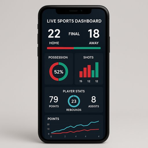 X999 live sports dashboard with analytics